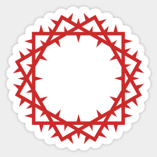 Crown of thorns of the Lord and Savior Jesus Christ. Sticker